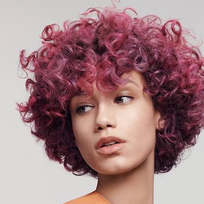 woman with coloured hair done by a professional salon