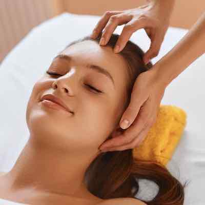 woman having beauty treatment