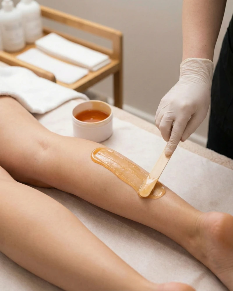 Hygienic hot wax hair removal by expert Beauty Therapist Central London